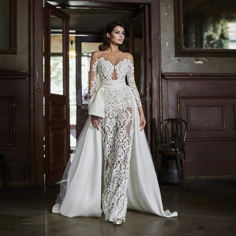 bride pants with train