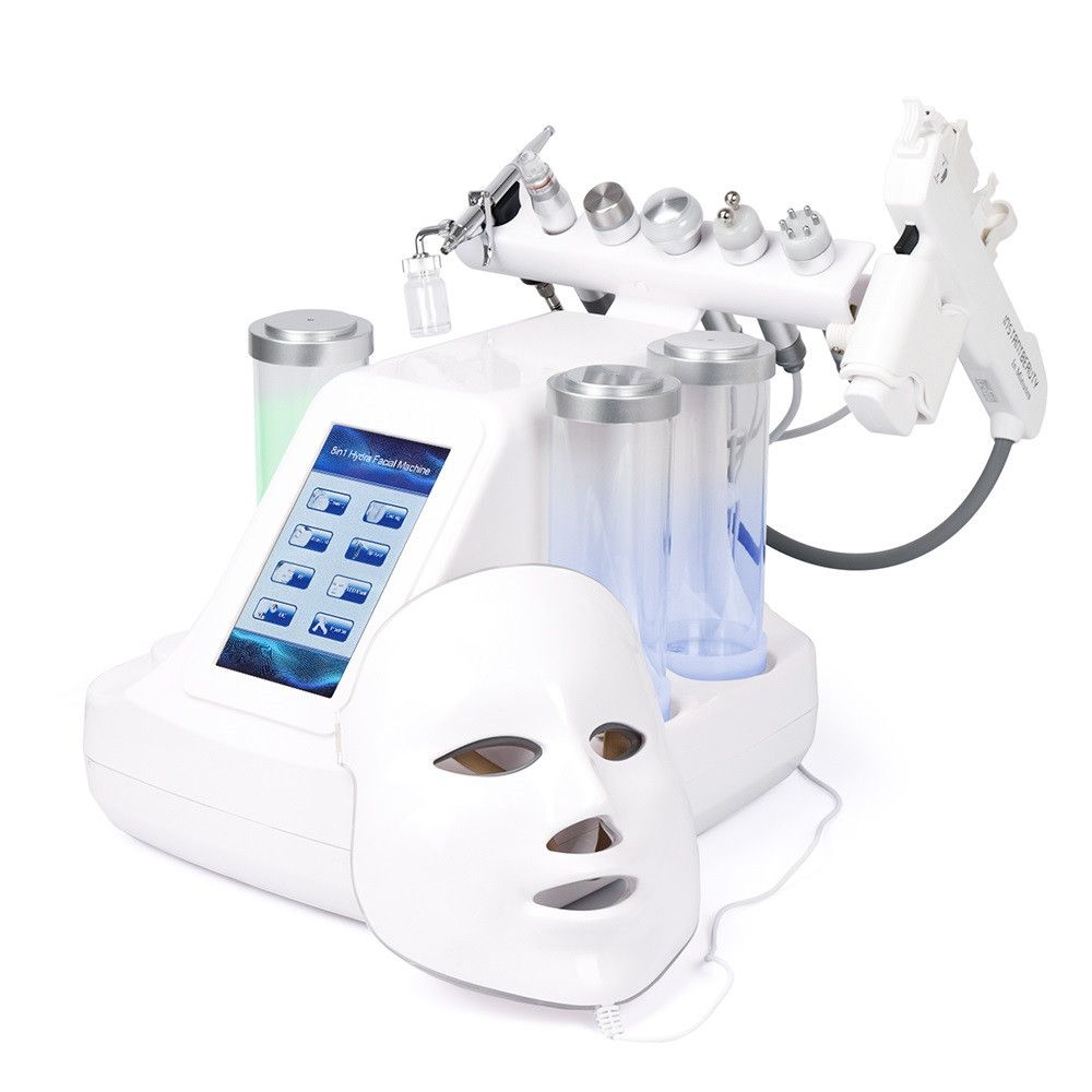 8 In 1 RF BIO Light Spa Facial Machine Water Oxygen Jet Hydro Diamond
