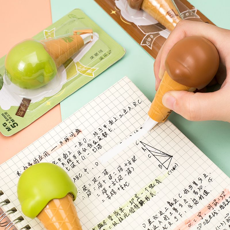 cream correction tape