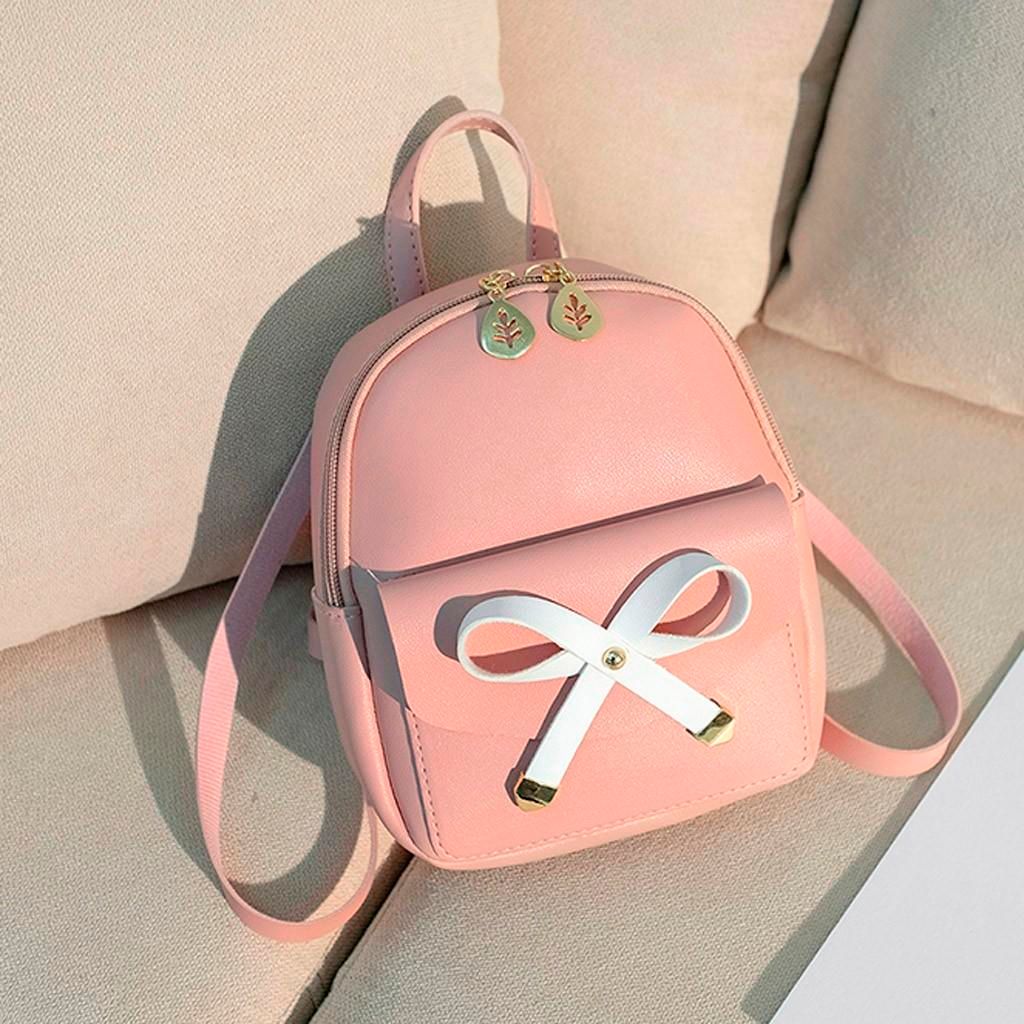 Fashion Lady Shoulders Small Backpack Letter Purse Mobile Phone Messenger Bag