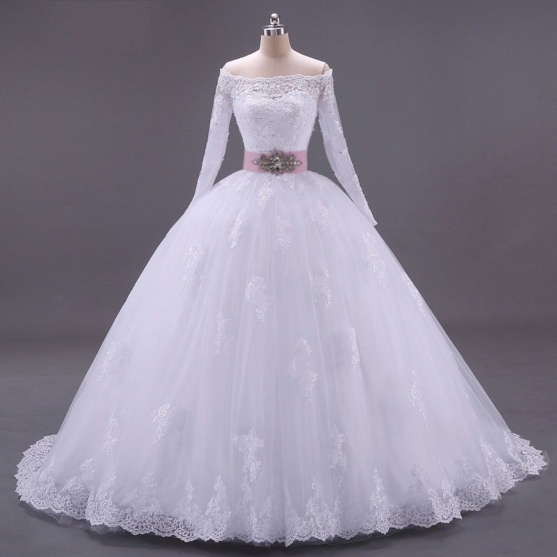crystal wedding ball gown