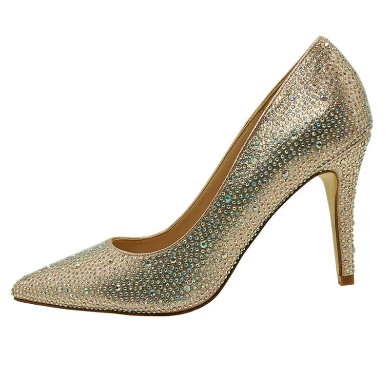 Crystal Stones High Heel Wedding Shoes 2020 Elegant Women Party