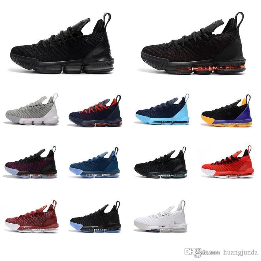 lebron 16 black red
