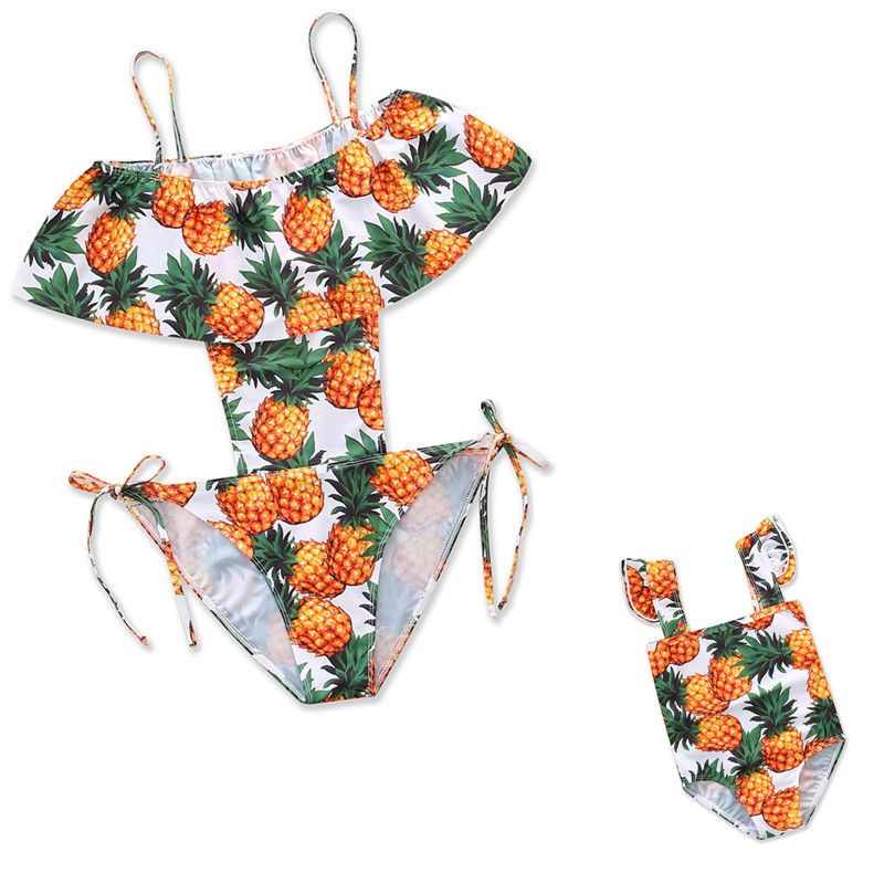 e Bikini de la piña 2019 moda traje de baño lindo ffuit impreso