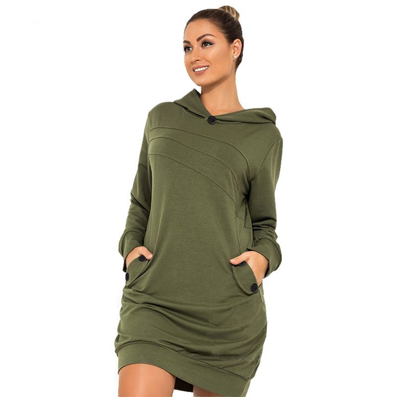 plus size hooded dress
