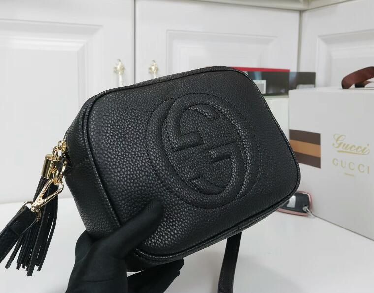 gucci leather disco bolsa