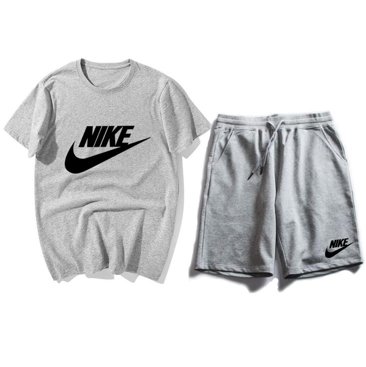 grey nike tracksuit shorts