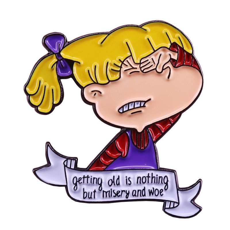 Rugrats Pin Angelica Pin Retro TV Show Enamel Brooch Badge Lapel 