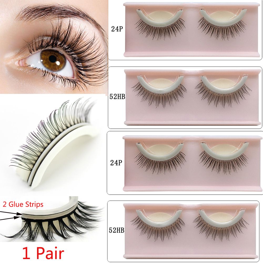 3D Self Adhesive False Eyelashes Extension No Glue Required Lashes Non