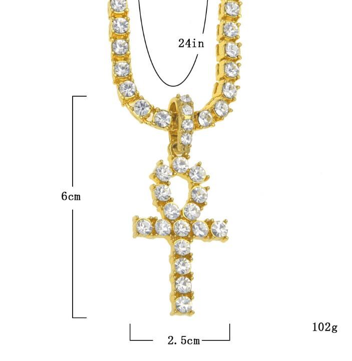 gold 24inch*5.5mm rhinestone chain