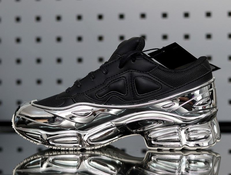 raf simons metallic sneakers