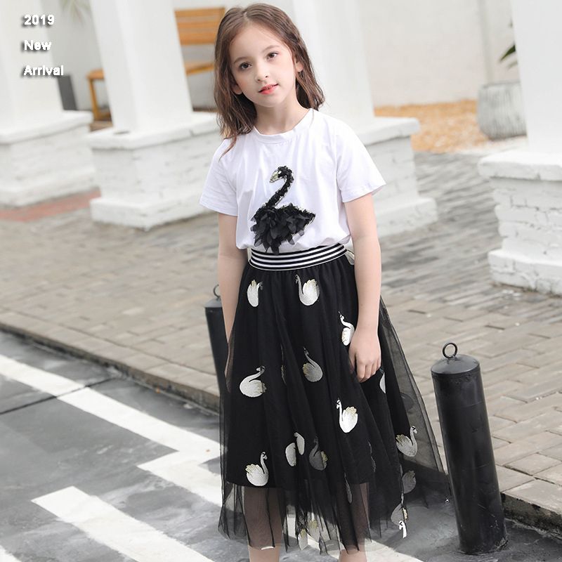 2020 New 2019 Girls Summer Clothes 8 10 12 Years Two Piece Set