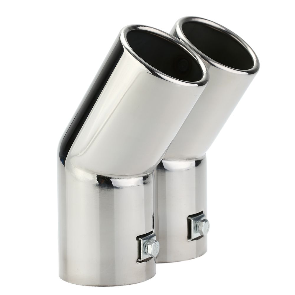 2020 Car Tail Pipes Replacement Car Style Dual Pipe Stainless Steel