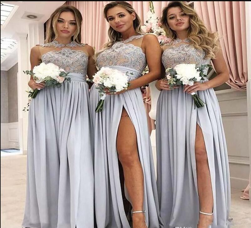 sheer bridesmaid dresses