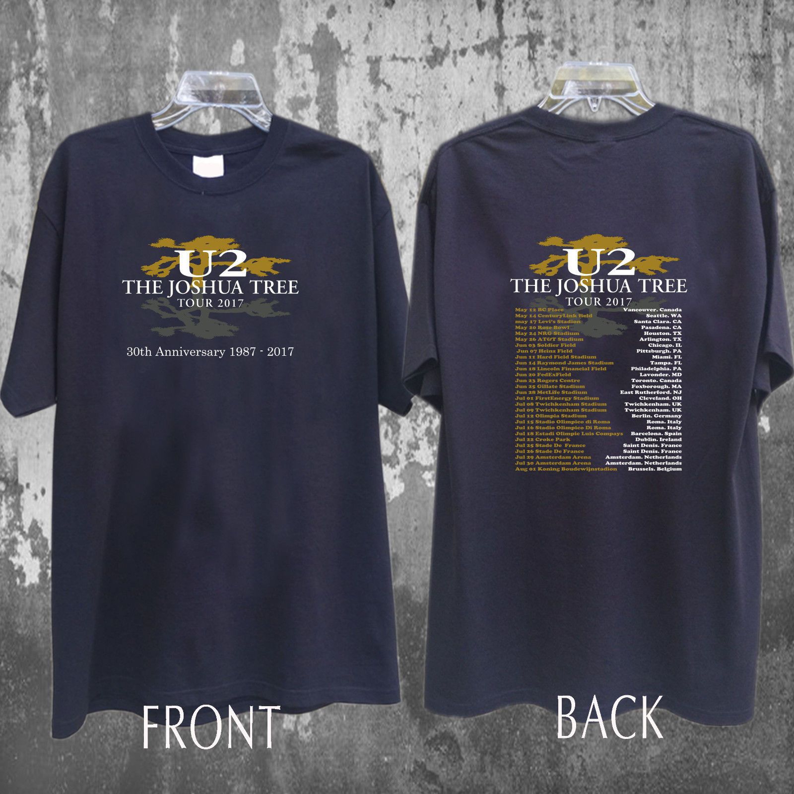u2 joshua tree t shirt