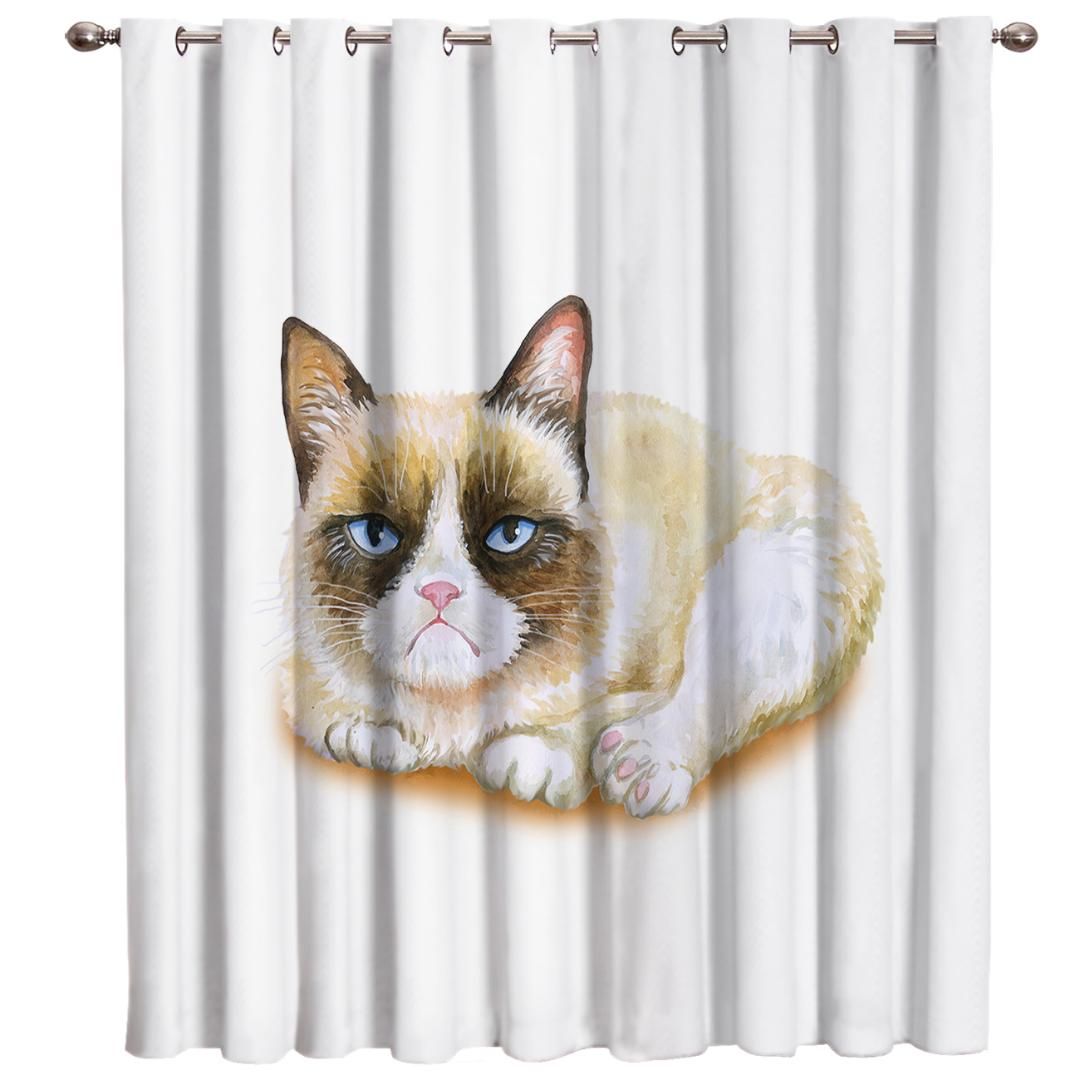 2019 Cat Room Curtains Large Window Window Curtains Dark Curtain