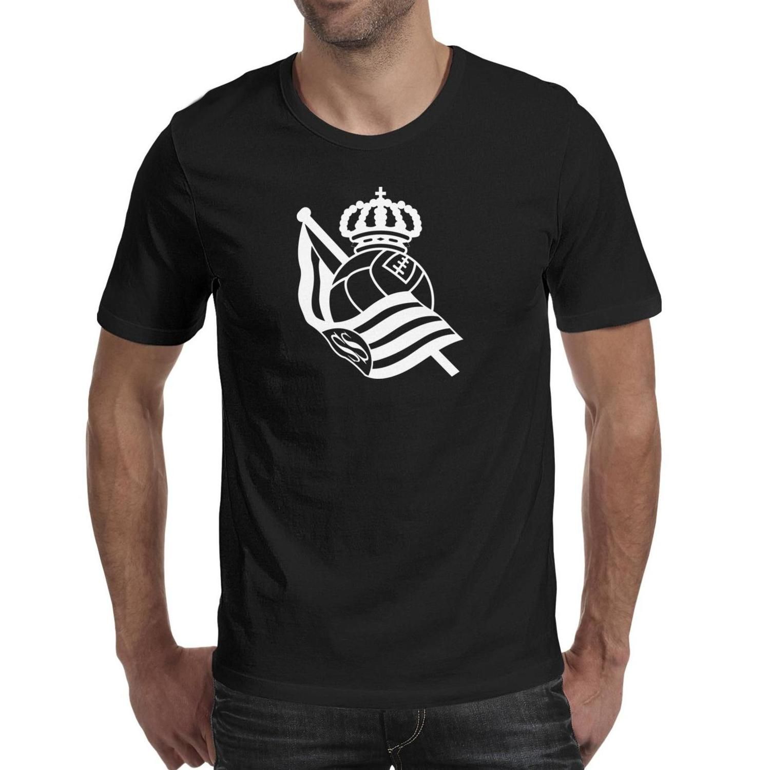 Compre Moda Hombres Real Sociedad Txuri Erreala Urdinak Blancas Camisas T Negro Diseño Gráfico De Superhéroes Camisas Frescas Del Amor Pequeño Sello Pure White A 15,51 € Del Supertoyou - Es.Dhgate.Com