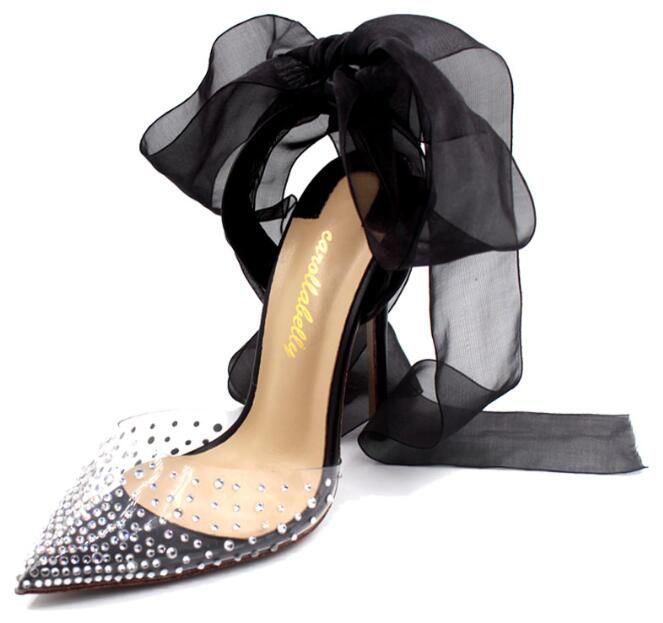 clear womens dress shoes