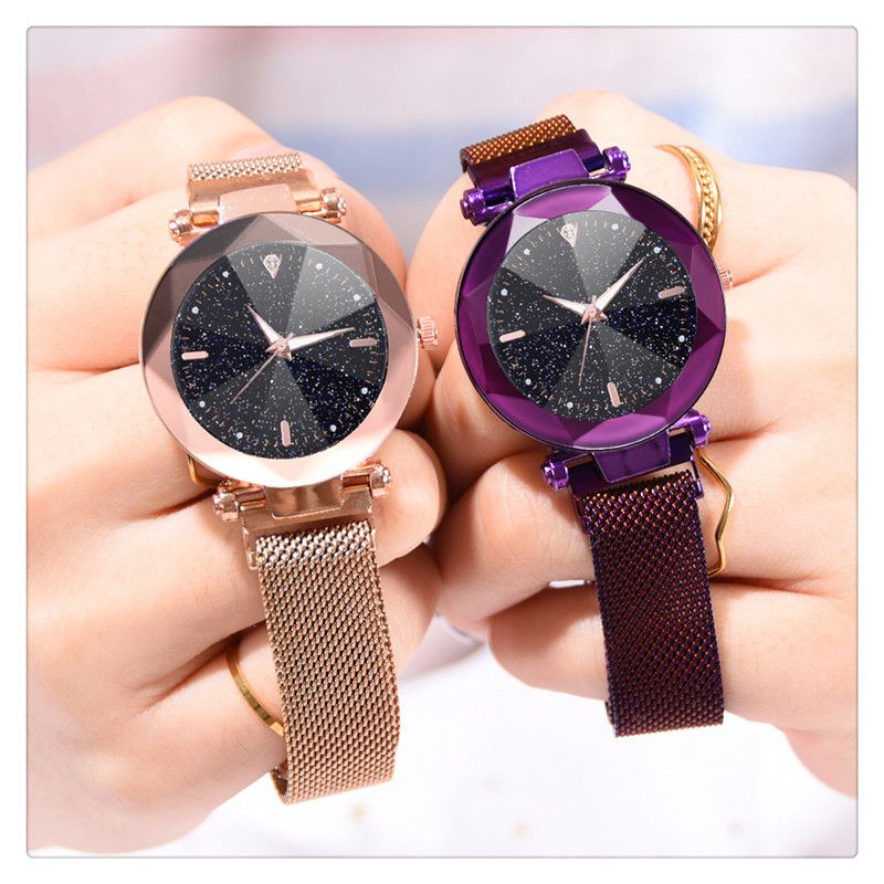 Women Watches Ladies Starry Sky Watch With Magnetic Strap Female Wristwatch Rose Gold For Party Fashion Swiss Watch Vintage Watches From Dhverynicestore06 7 39 Dhgate Com