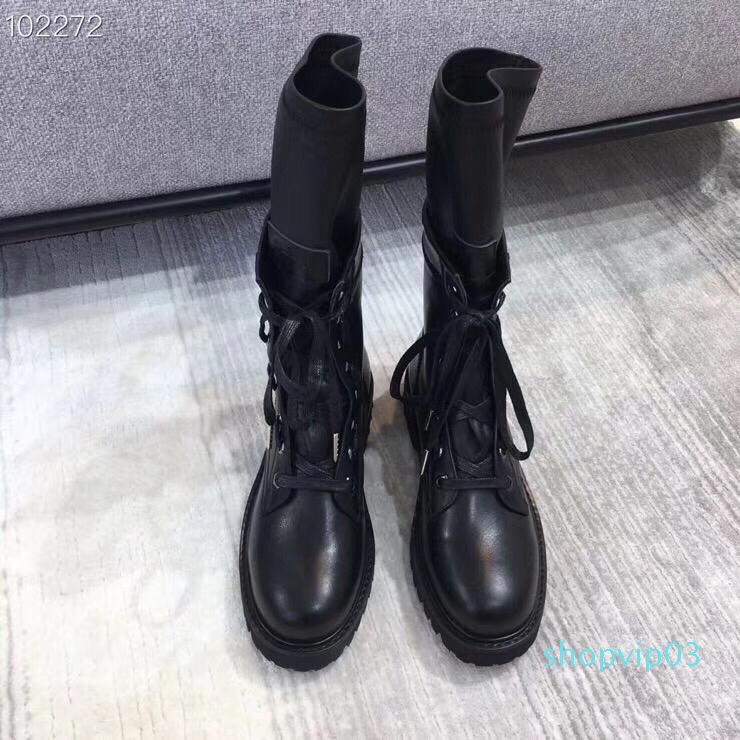 women's genuine leather combat boots