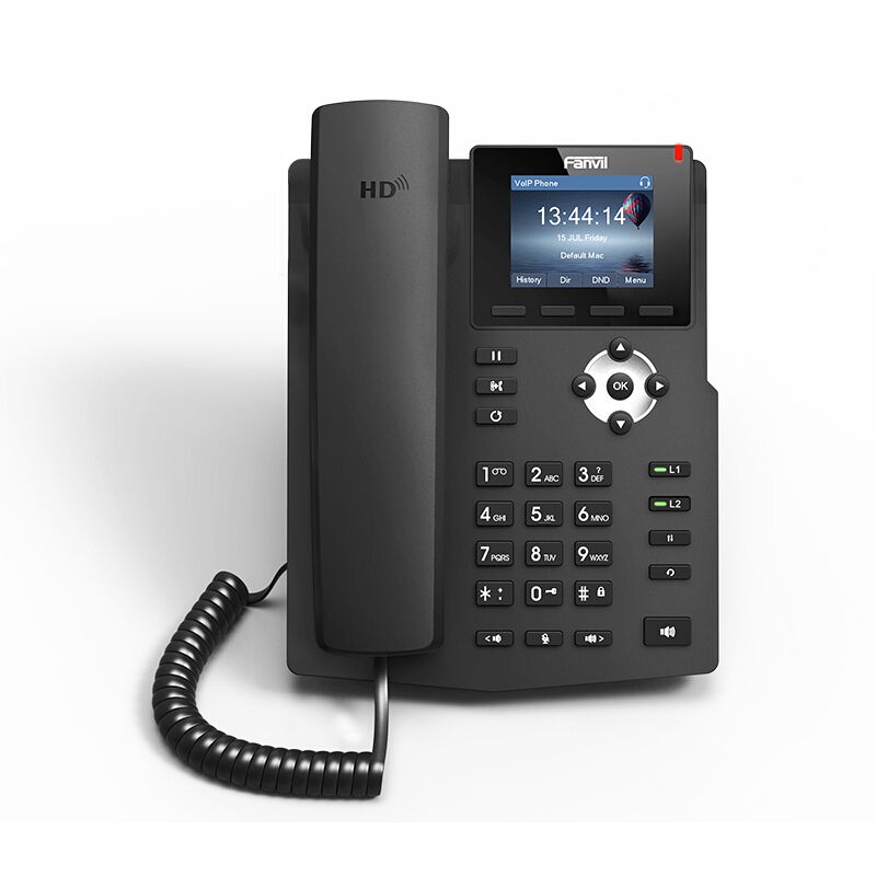 NEW Fanvil-X3SP IP Phone Black w//Headset,Base LCD 2.4/" 10//100 Mbps Ethernet