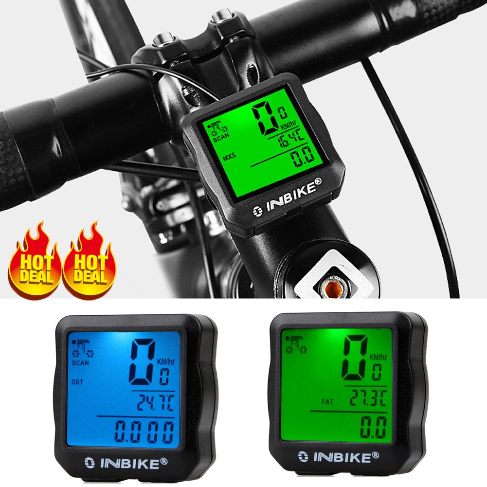 Wire Wireless Cycling Bike Computer Bicycle Waterproof Speedometer Odometer  Hot