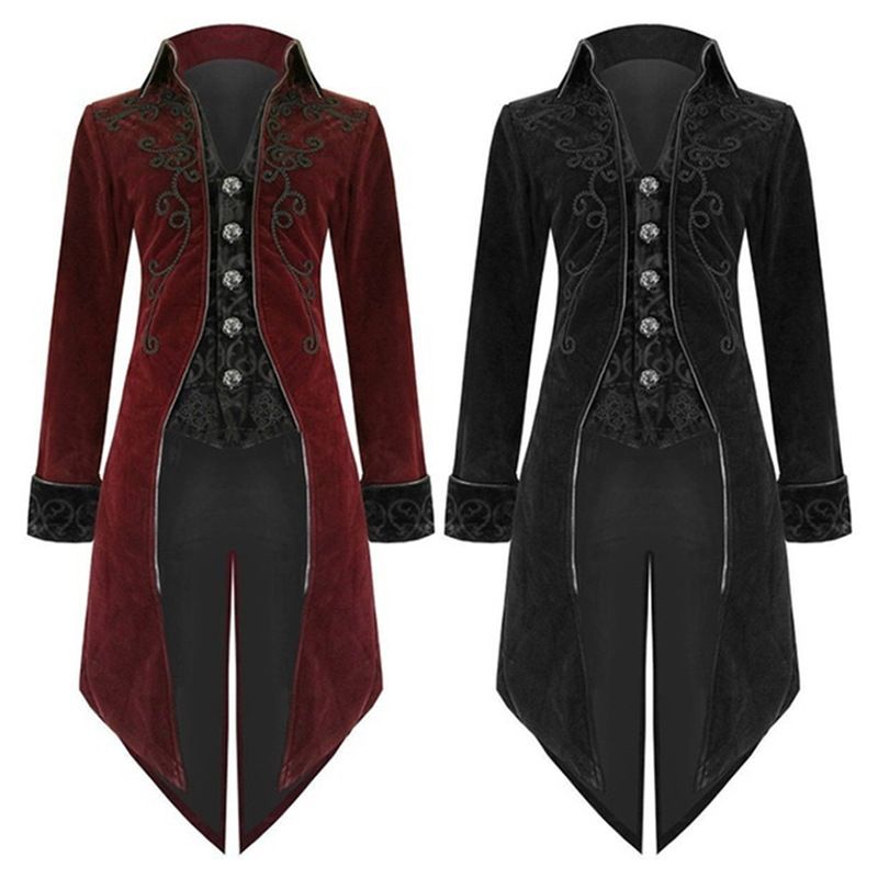 Compra Chaqueta Para Hombre Medieval Traje De Pirata Tailcoat Escudo Gótico  Renacentista De Estilo Victoriano Barato | Entrega Rápida Y Calidad |  Es.Dhgate