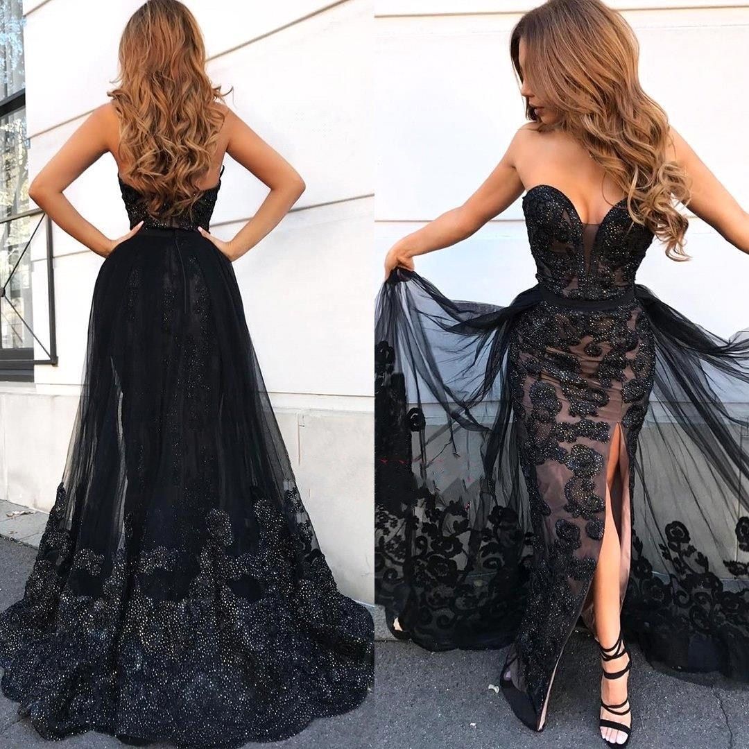 gorgeous black prom dresses