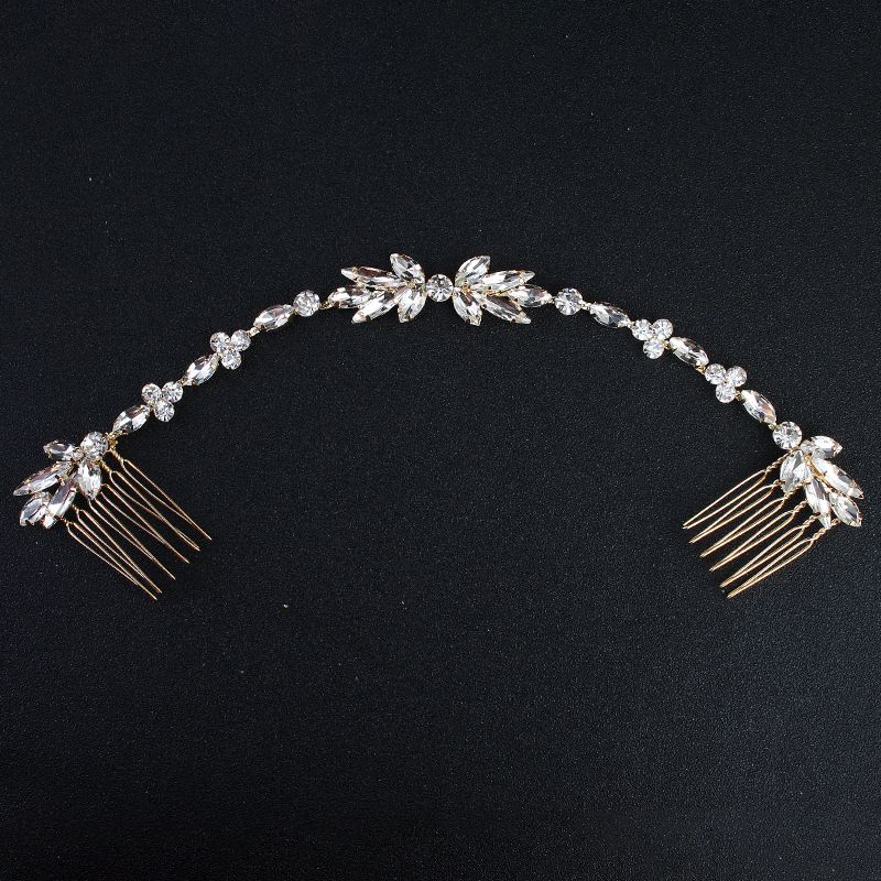2019 Europe And The United States New Hair Bun Hair Tiara Crystal