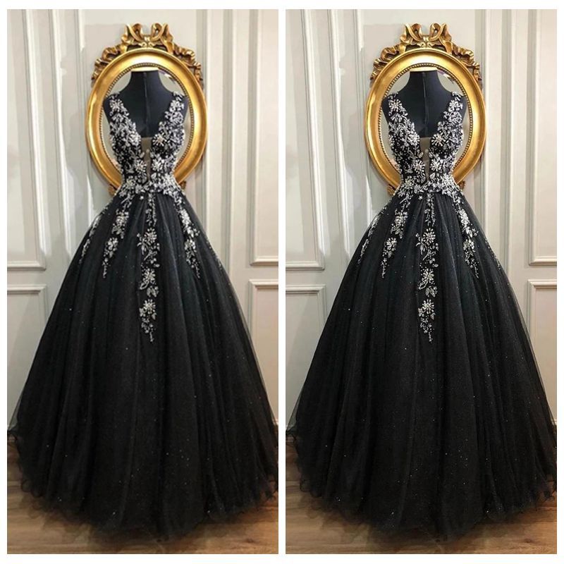 fancy black and white dresses