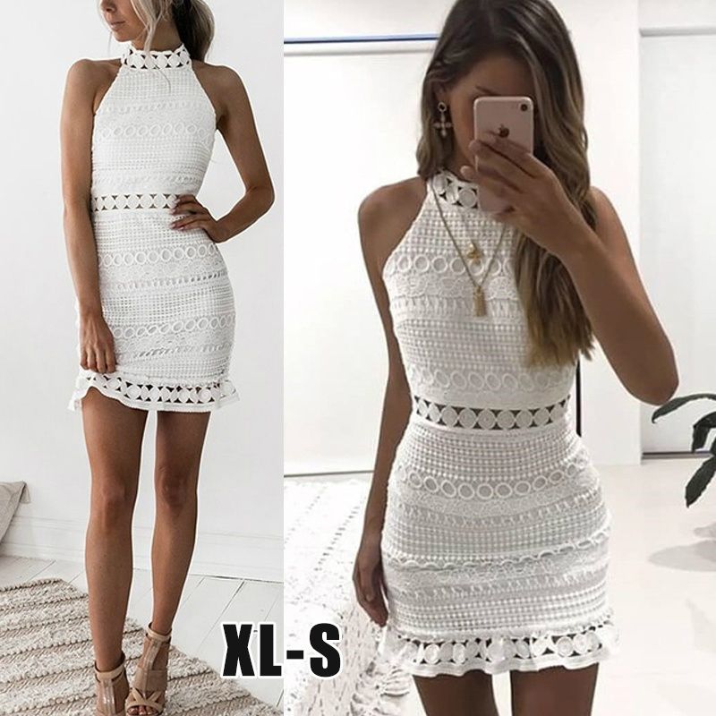 womens short white dress