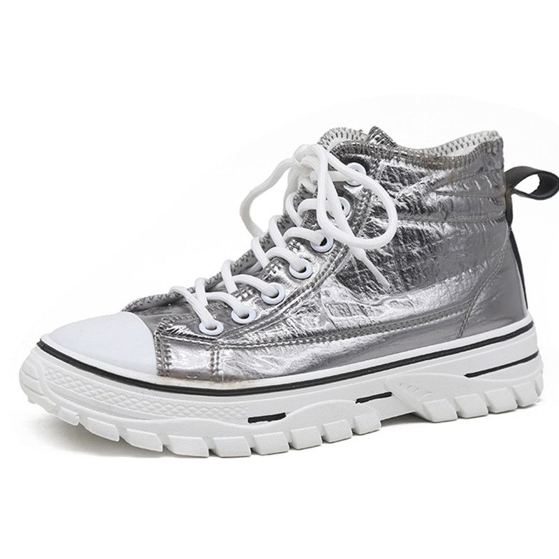 Chunky Sole Top High Sneakers Women Leather Platform Sneakers Designers Fashion Platform Chunky 