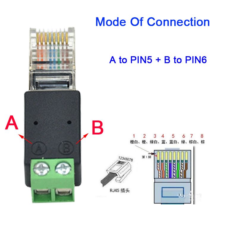 От A до Pin5 B до pin6