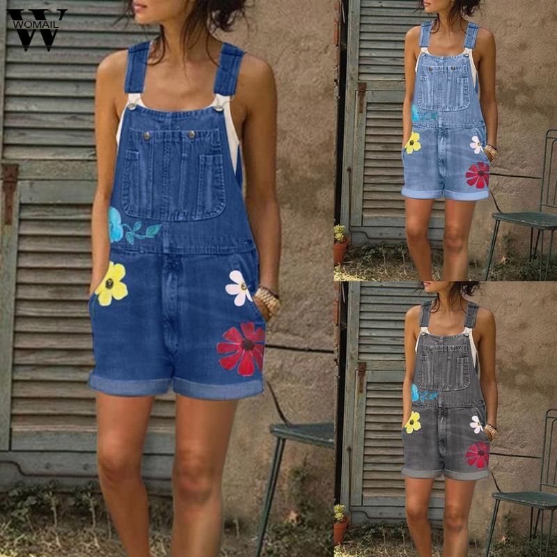 denim romper playsuit