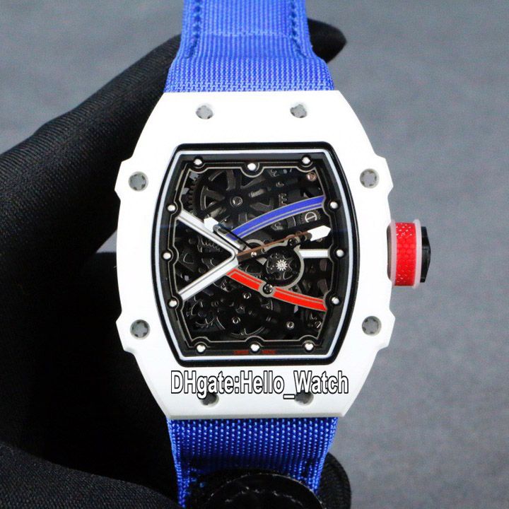 Top Version New 67 02 Miyota Automatic Mens Watch RM67 02 Skeleton 