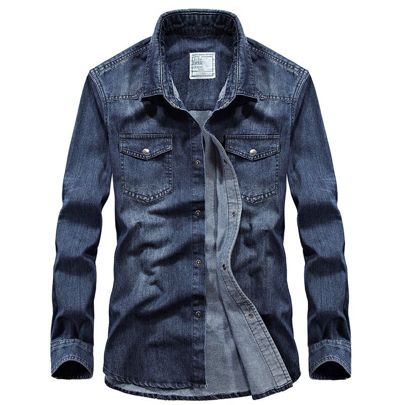 branded denim shirts for men