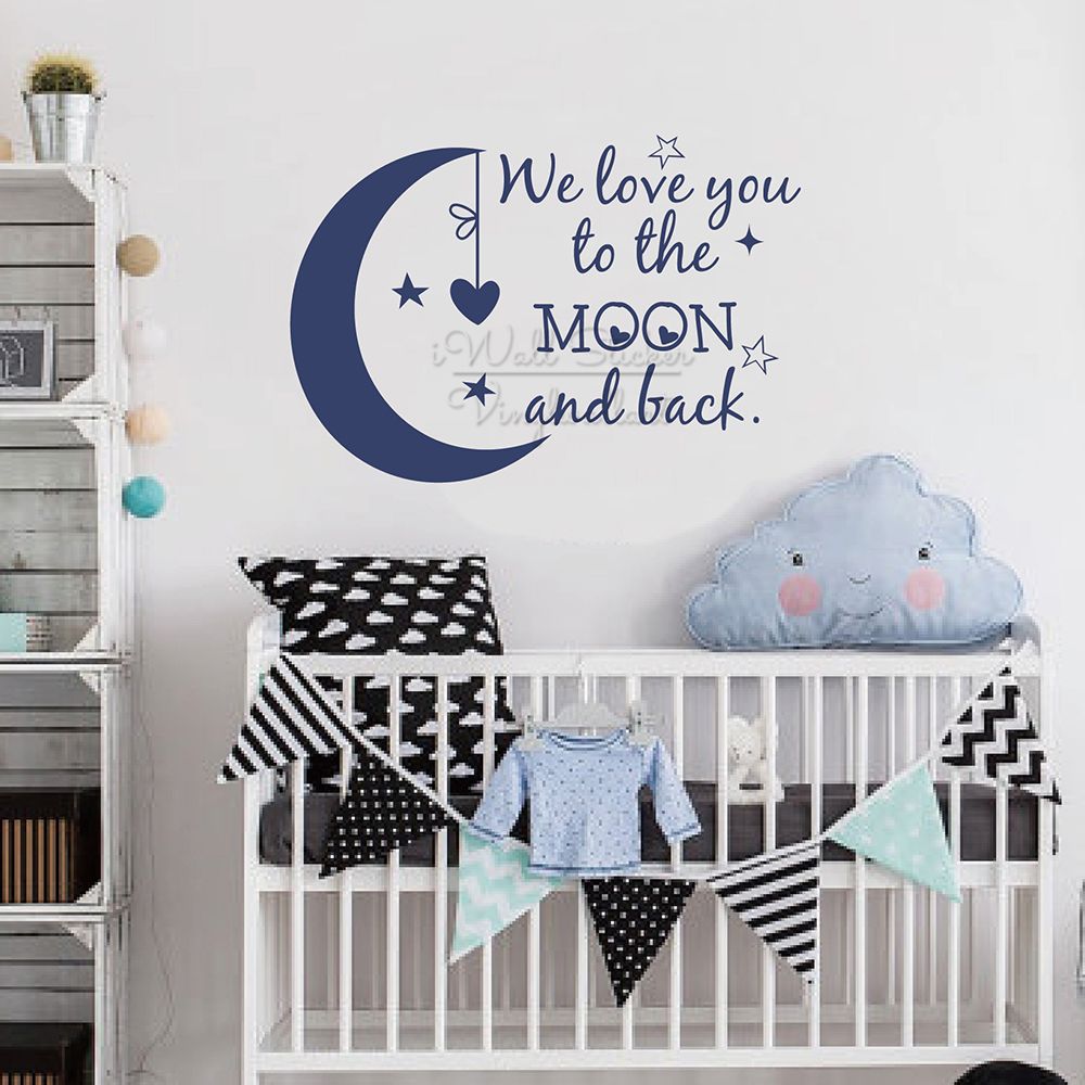 We Love You To The Moon And Back Quotes Wall Sticker Baby Nursery Wall Decal Removable Children Room Quote Vinyl Wall Decor Q321 From Kathyatiwall 13 18 Dhgate Com We Love You To The Moon And Back Quotes Wall Sticker Baby Nursery Wall Decal Removable Children Room Quote Vinyl Wall Decor Q321 From Kathyatiwall 13 18 Dhgate Com