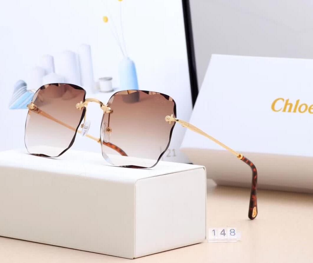 Compra Las Últimas Gafas De Mujer Con Gafas, Sin Marco, Con Lentes  Laterales Irregulares, Gafas De Sol, Modelos Femeninos De Cara Delgada Con  Caja Barato | Entrega Rápida Y Calidad | Es.Dhgate