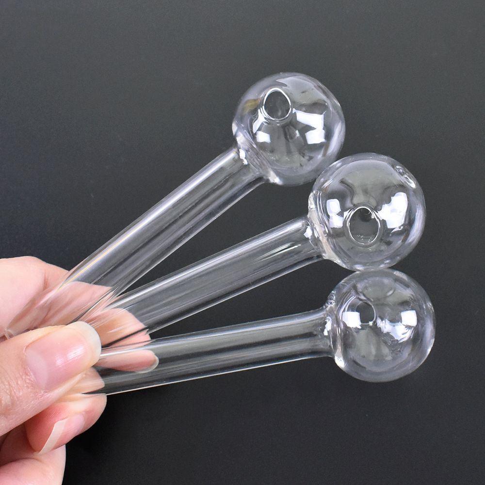 4 Inch Clear Tobacco Smoking Glass Pipe Bowl Thick Glass Hand Pipes