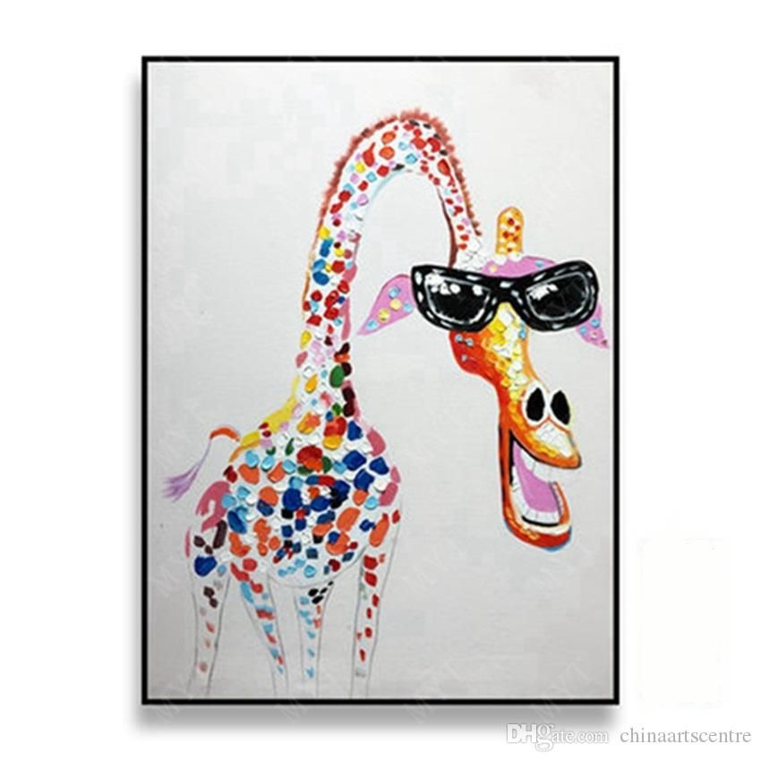 Abstract Giraffe Painting