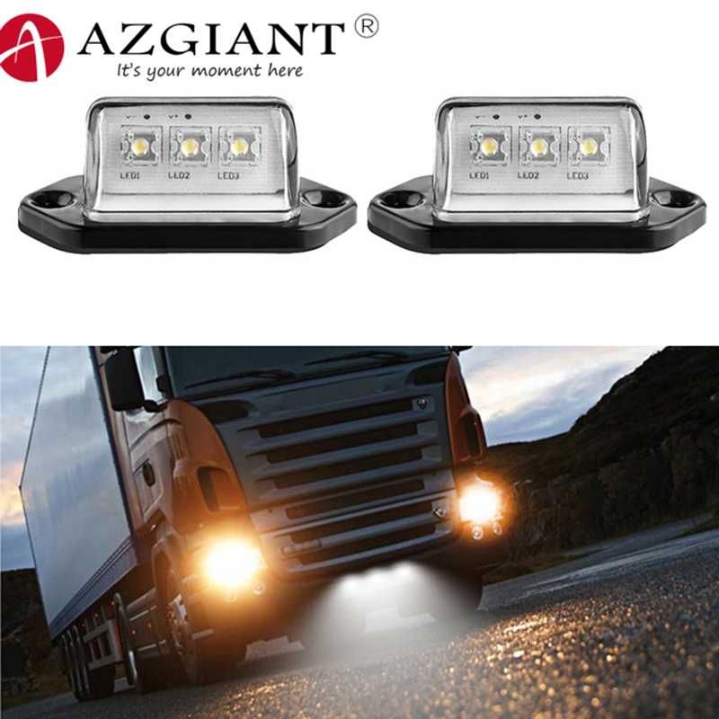 truck number plate lights