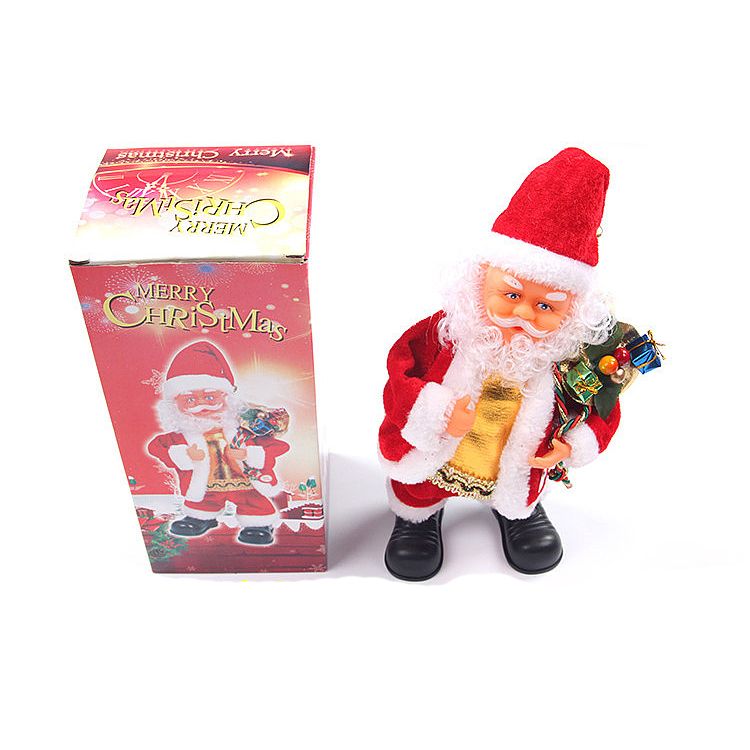 Criativo Natal Papai Noel Elétrico Cantando Dança Saxofone Boneca de Brinquedo de Presente de Ano Novo Criativo Natal Papai Noel Elétrico Cantando Dança Saxofone Boneca de Brinquedo de Presente de Ano Novo