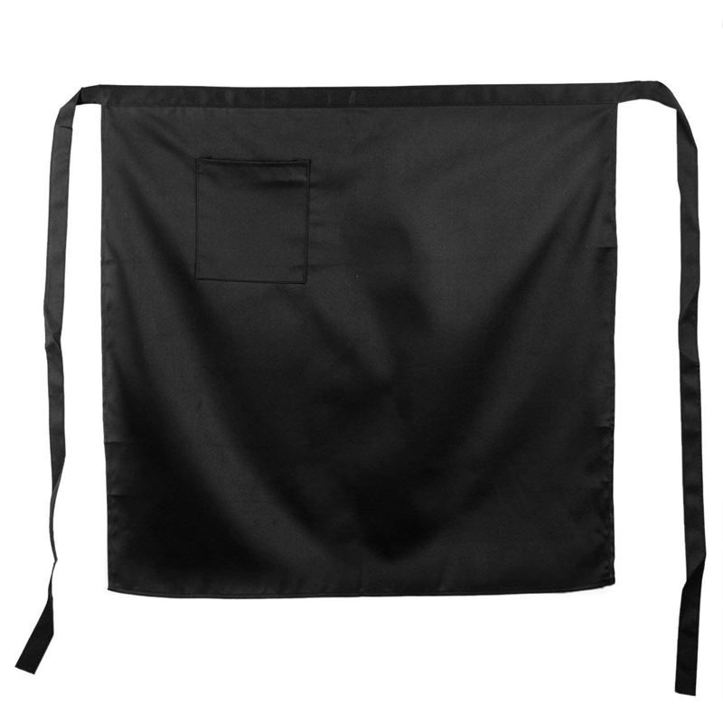 Half Apron Cooks Black Kitchen Equipment Restaurant Girls Apron