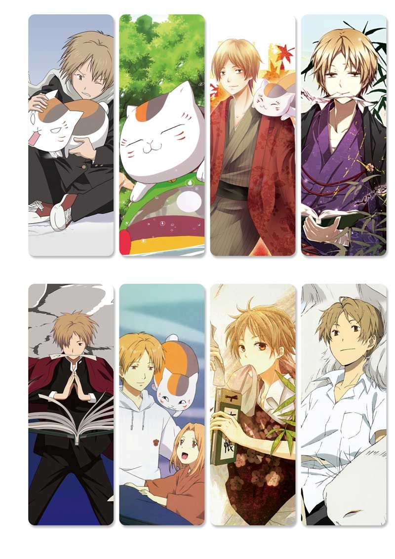 8pcs//set PVC Bookmarks of Natsume Yuujinchou book mark