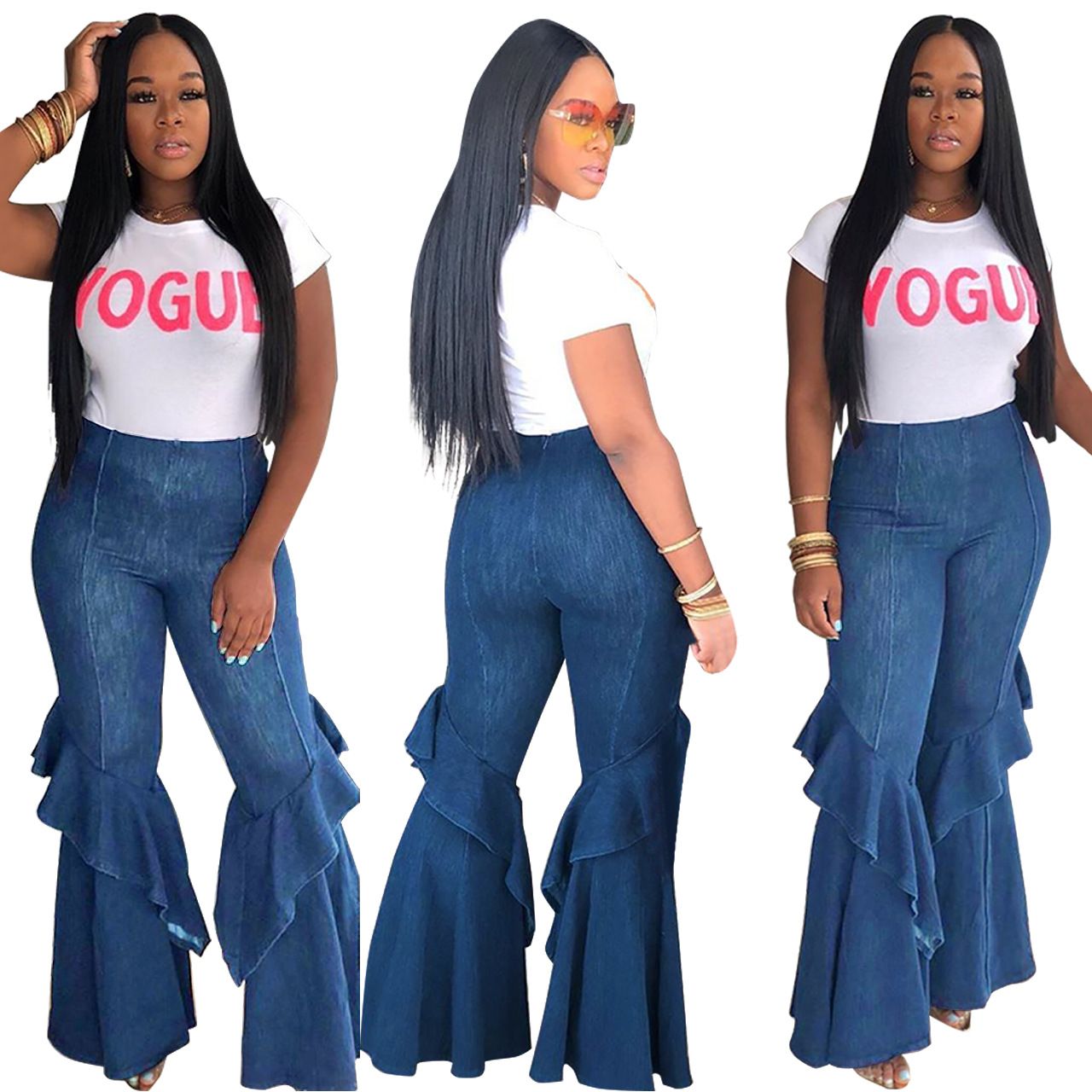 short girl flare jeans