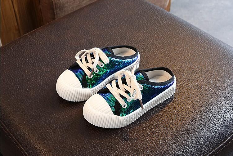 sequin running shoes