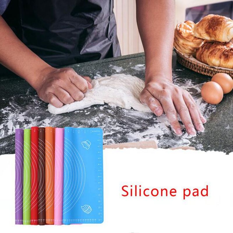 2020 29*26cm Silicone Baking Pad Fondant Clay Pastry Bake Tools Rolling