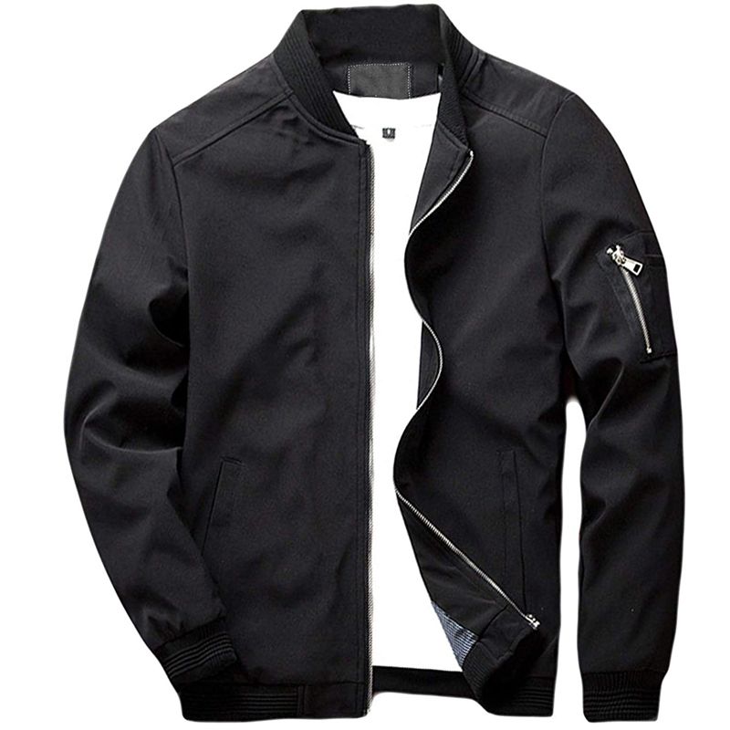 RTRDE Mens Jackets, Casual Lightweight Varsity Bomber Jacket Coat Men Jacket  Design For Big And Tall Jacket Men's Black Flight Dress Fall Chamarras Para  Hombres Frio Casual Hoodie (L, Black) at