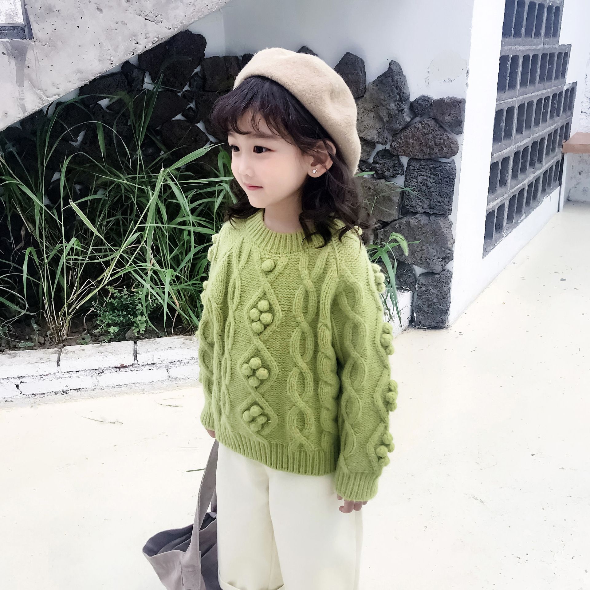 Girl Sweaters Toddler Baby Kids Girls Short Sleeve Pullover Casual Solid Tops Sweaters Clothes