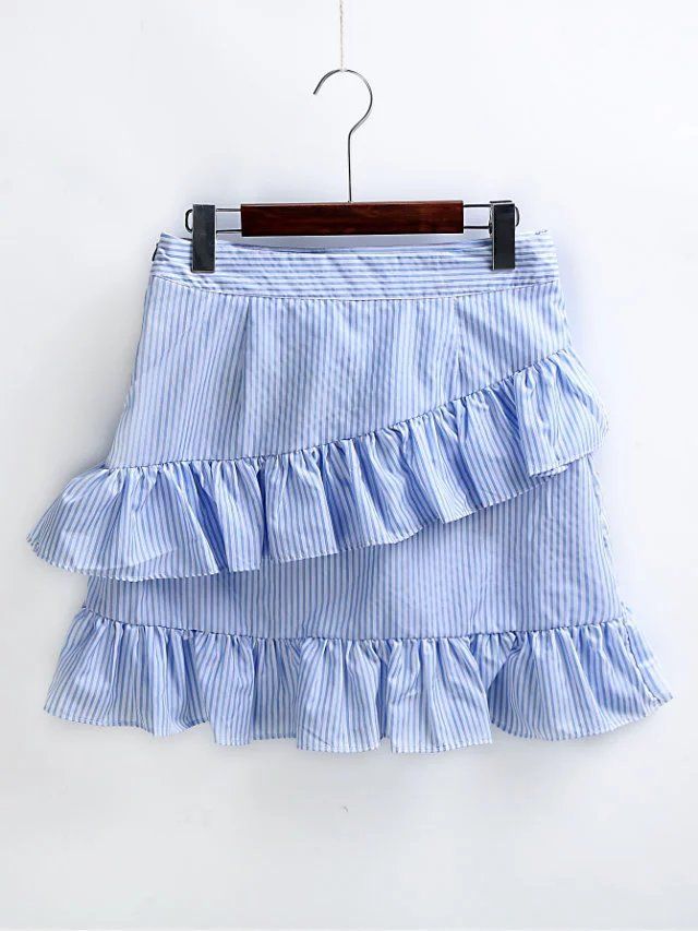 Las colmenas capas rayas bordado de las faldas barato elegante de moda de